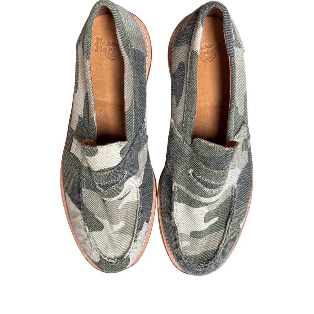 NEW Dr. Martens Unisex Ablett Penny Loafer Green Camo  Size 8 Men/ 9 Women